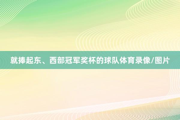 就捧起东、西部冠军奖杯的球队体育录像/图片