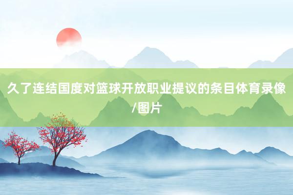 久了连结国度对篮球开放职业提议的条目体育录像/图片