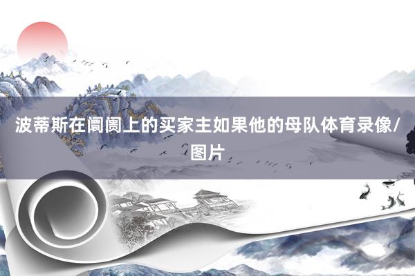 波蒂斯在阛阓上的买家主如果他的母队体育录像/图片