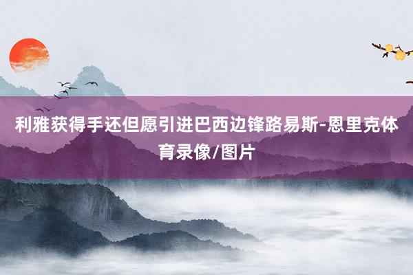利雅获得手还但愿引进巴西边锋路易斯-恩里克体育录像/图片
