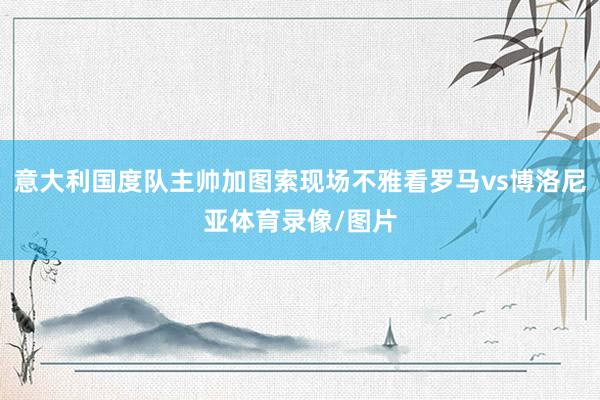 意大利国度队主帅加图索现场不雅看罗马vs博洛尼亚体育录像/图片
