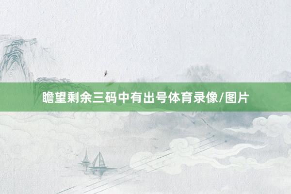 瞻望剩余三码中有出号体育录像/图片