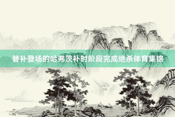替补登场的哈弗茨补时阶段完成绝杀体育集锦