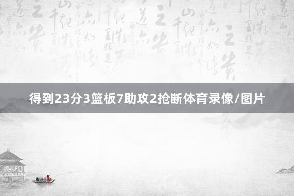 得到23分3篮板7助攻2抢断体育录像/图片